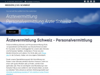 medizinjobsschweiz.de Webseite Vorschau