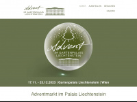 adventimgartenpalais.at Webseite Vorschau