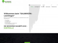 baumwerk-leichlingen.de Webseite Vorschau