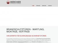 brandschutz-hercher.de Webseite Vorschau