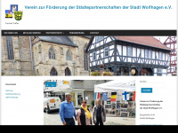 partnerschaftsverein-wolfhagen.de Webseite Vorschau