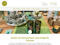 kontor-im-literaturhaus.de Webseite Vorschau