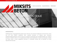 miksits-beton.com Webseite Vorschau
