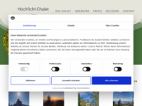 hochficht-chalet.at Webseite Vorschau