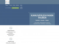kanuverleih-main-tauber.de Webseite Vorschau