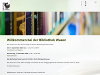 bibliothekwasen.ch Webseite Vorschau