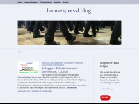 hannespressl.blog Webseite Vorschau