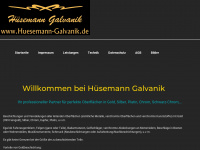huesemann-galvanik.de Webseite Vorschau
