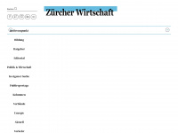 zuercher-wirtschaft.ch Webseite Vorschau
