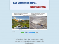 wasser-oetztal.at Webseite Vorschau