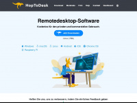 hoptodesk.com Webseite Vorschau