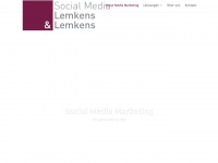 lemkens-socialmedia.de Webseite Vorschau