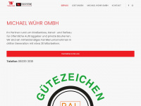 wuehr-tiefbau.com Webseite Vorschau