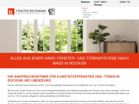 fensterfabrik-beckmann-gmbh.de Webseite Vorschau