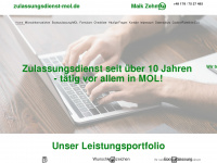 zulassungsdienst-mol.de Webseite Vorschau