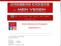 dreiberg-kickers.de Webseite Vorschau