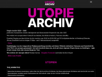 utopie-archiv.de Webseite Vorschau
