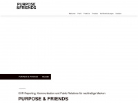 purposeandfriends.com Webseite Vorschau