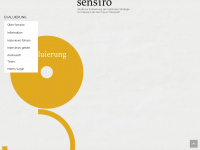 sensiroprojekt.univie.ac.at Webseite Vorschau