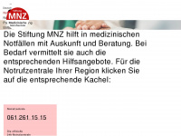 mnznotruf.ch Webseite Vorschau