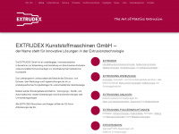 extrudex.de Webseite Vorschau