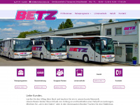 omnibus-betz.de Webseite Vorschau