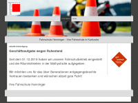 fahrschule-henninger.de Webseite Vorschau