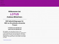 lotus-brustkrebs.de Webseite Vorschau