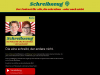 schreibzeug-podcast.de Webseite Vorschau