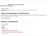 anthroposophie-nordbayern.de Webseite Vorschau