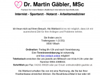 dr-gaebler.at Webseite Vorschau
