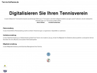 tennis-software.de Webseite Vorschau