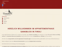 gamsblick-arlberg.at Webseite Vorschau