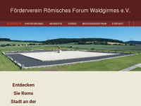 roemerforum-waldgirmes.de Webseite Vorschau