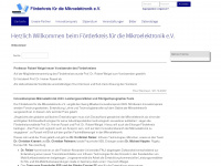 foerderkreis-mikroelektronik.org Webseite Vorschau