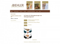 biehler-stiftungen.ch Webseite Vorschau