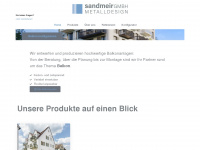 sandmeir-metalldesign.de Webseite Vorschau