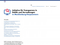 transparenzgesetz-mv.de Webseite Vorschau