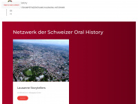 oralhistory.ch Webseite Vorschau