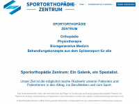 sportortho-zentrum.at Webseite Vorschau