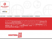 ballschuleoesterreich.at Webseite Vorschau