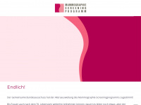 mammographie-screening-70plus.de Webseite Vorschau