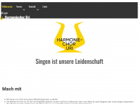 harmoniechoruri.ch Webseite Vorschau