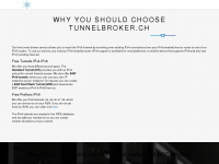 tunnelbroker.ch Webseite Vorschau