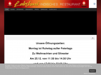 lakshmi-restaurant.com Webseite Vorschau
