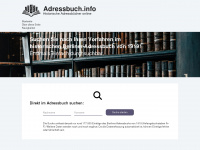 adressbuch.info Webseite Vorschau