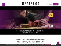 meatbros.lu Webseite Vorschau