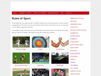 rulesofsport.com Webseite Vorschau