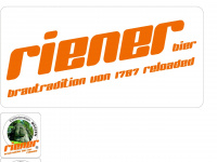 riener-bier.at Webseite Vorschau
