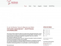 arztchurwalden.ch Webseite Vorschau